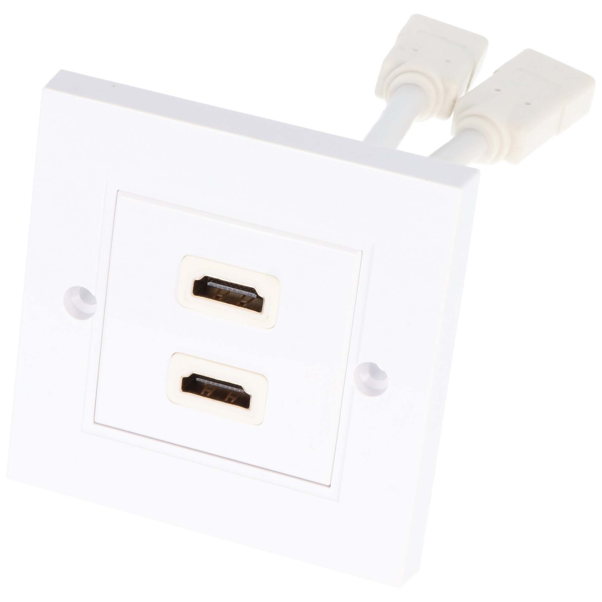 HDMI™-Wanddose 2x HDMI™-Buchse (Typ A) > 2x HDMI™-Buchse (Typ A) 86mm x 86mm