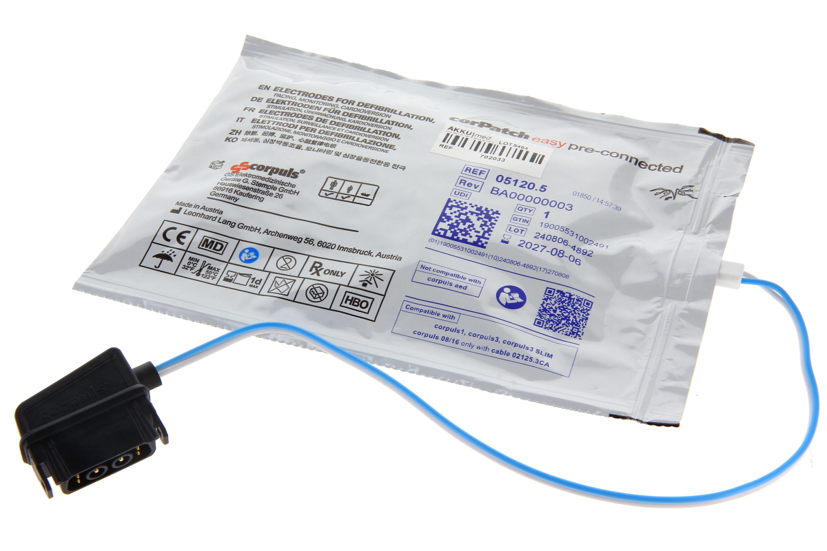 Original Defi-Elektroden/ Pads für Erwachsene für Corpuls und Corpuls 3 - 05120.4