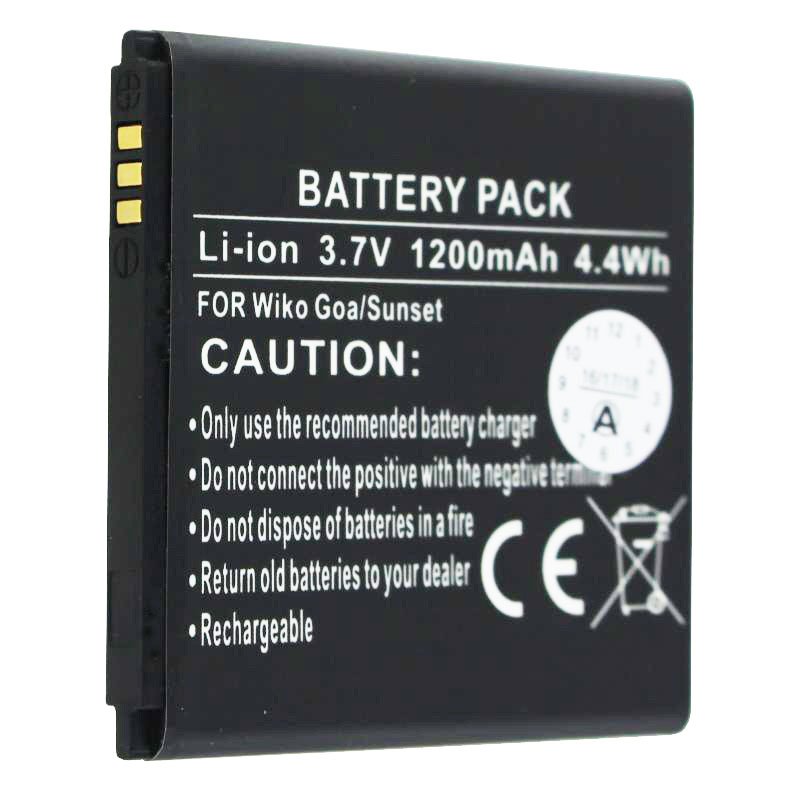 AccuCell Akku passend für den Handy Akku Wiko Goa, Wiko Sunny, Sunset Akku S104-K42000-014, Wiko 2502