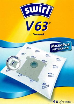 Swirl Staubsaugerbeutel V63 MicroPor für Vorwerk Staubsauger