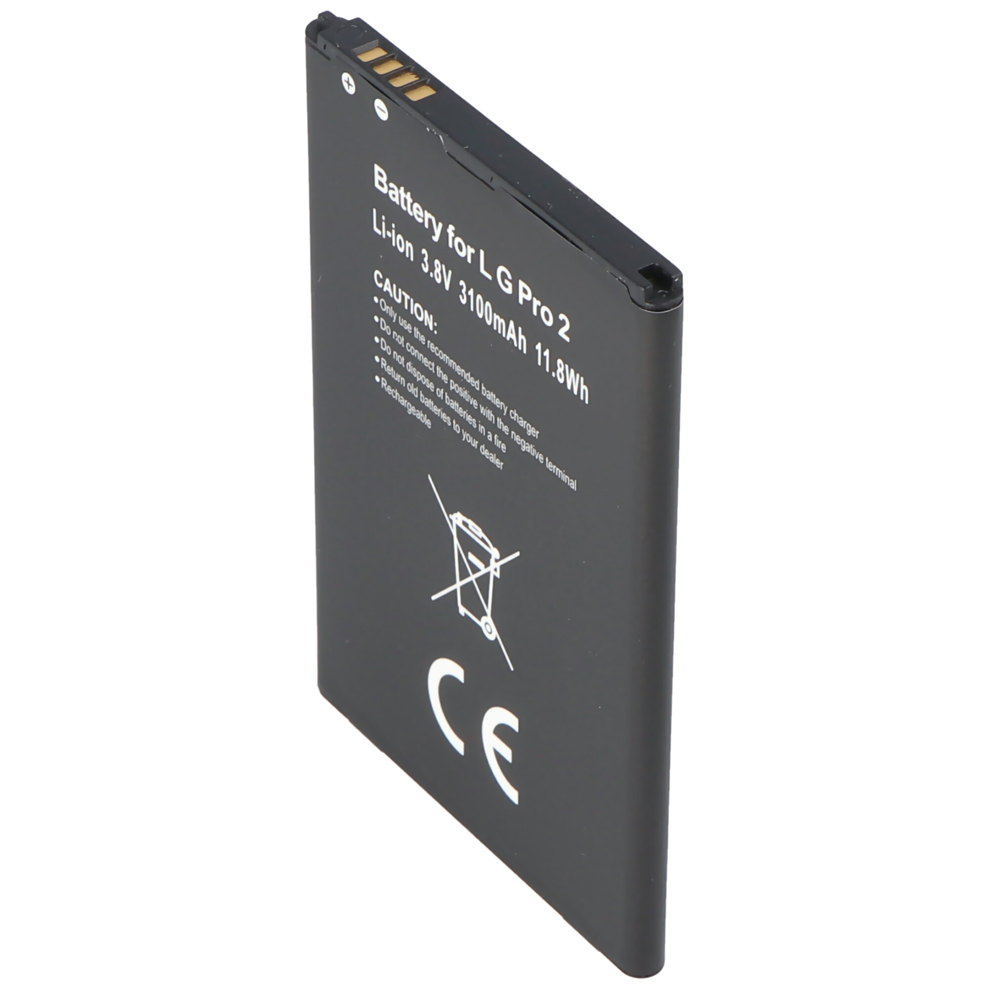 Akku passend für LG G Pro 2, OPTIMUS G PRO 2, F350S, F350L, F350K, F350, D838, D837, BL-47TH, EAC62298601, Li-Ion, 3,8V, 3100mAh, 11,8Wh