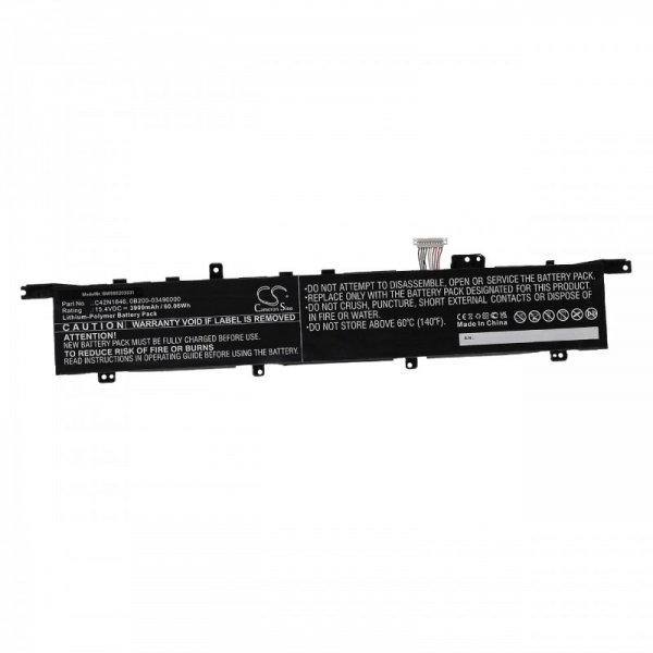 Akku passend für Asus ZenBook Pro Duo UX581 15,4V 3900mAh Li-Polymer