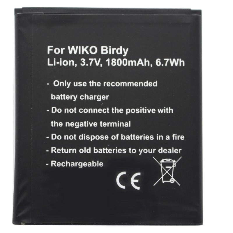 AccuCell Akku passend für den Handy Akku Wiko Birdy Akku S104-M25000-000