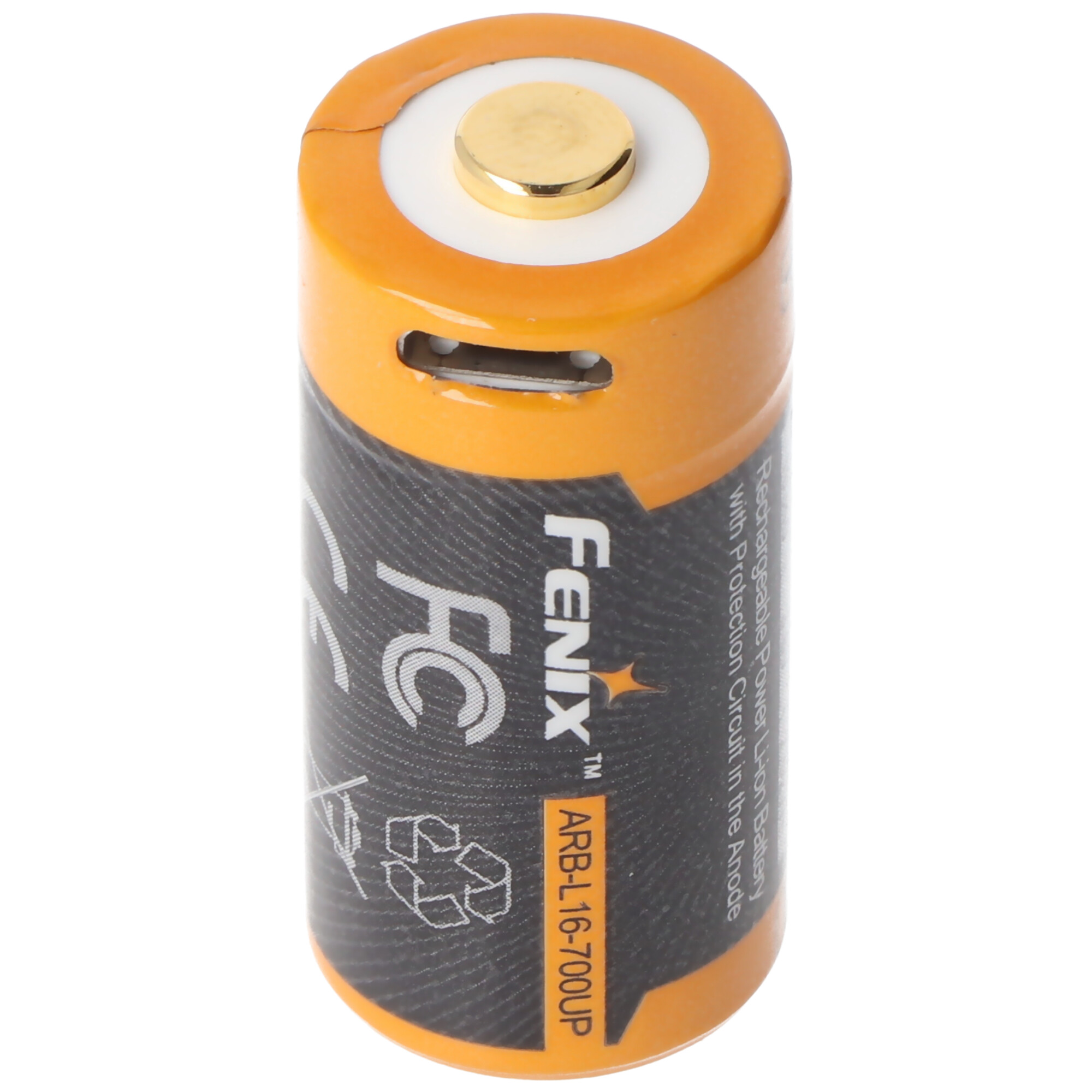 Fenix ARB-L16-700UP geschützter Li-Ion Akku 16340 RC123A für PD25 PD22UE, mit USB-Ladebuchse