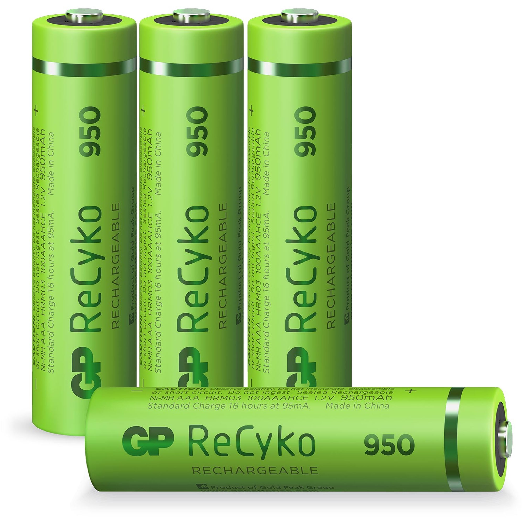 AAA Akku GP NiMH 950 mAh ReCyko 1,2V 4 Stück