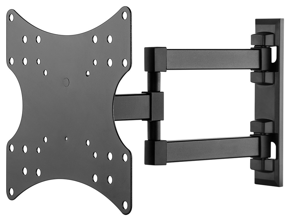 Goobay TV-Wandhalterung Basic FULLMOTION (S) - Halterung für Fernseher von 23 bis 42 Zoll (58-107cm), vollbewegliches Doppelarmgelenk (schwenkbar und neigbar) bis 20 kg