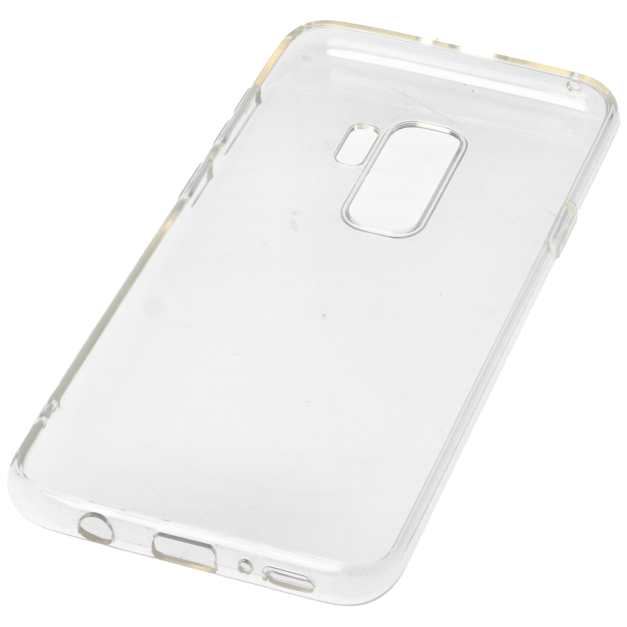 Hülle passend für Samsung Galaxy S9 Plus - transparente Schutzhülle, Anti-Gelb Luftkissen Fallschutz Silikon Handyhülle robustes TPU Case