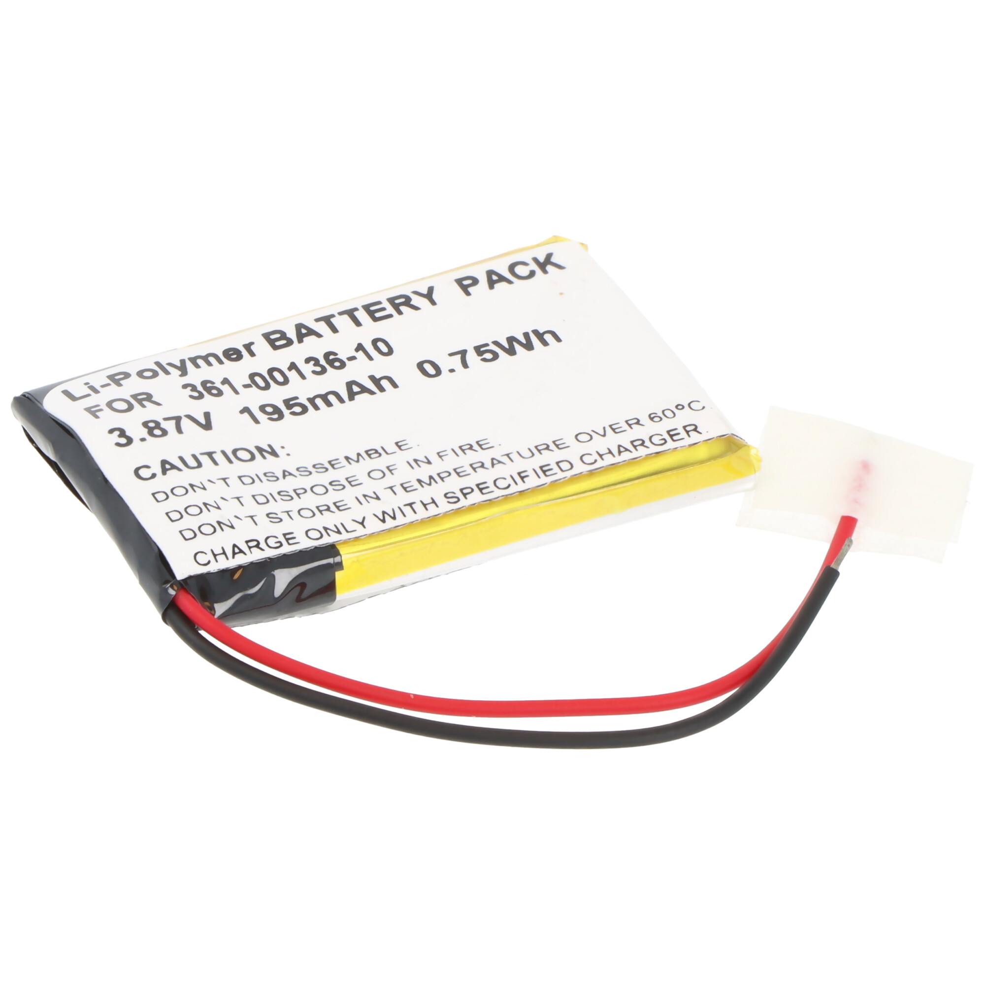 Akku passend für Garmin Venu SQ Music, Li-Polymer, 3,87V, 195mAh, 0,75Wh,  ohne Werkzeug