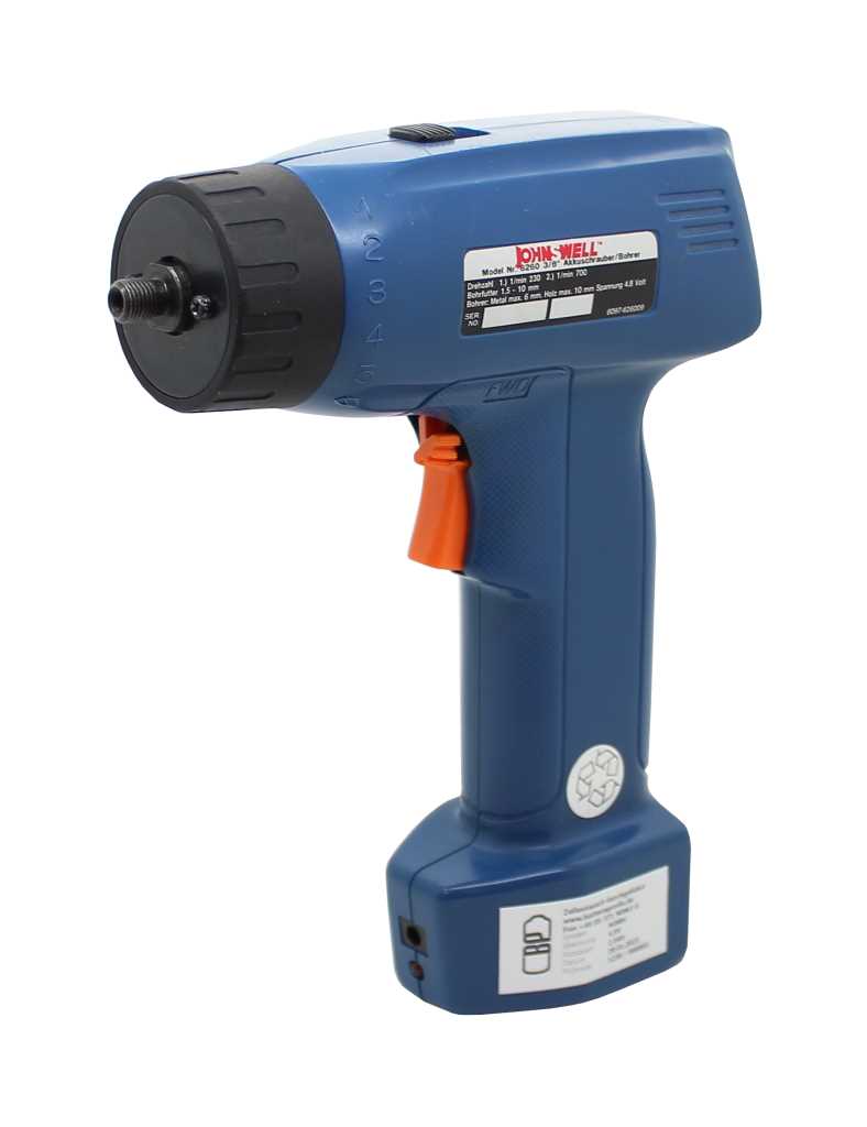 Zellentausch Werkzeugakku NiMH 4,8V 1,5Ah passend für Johnswell 6260 3/8" Akkuschrauber/Bohrer