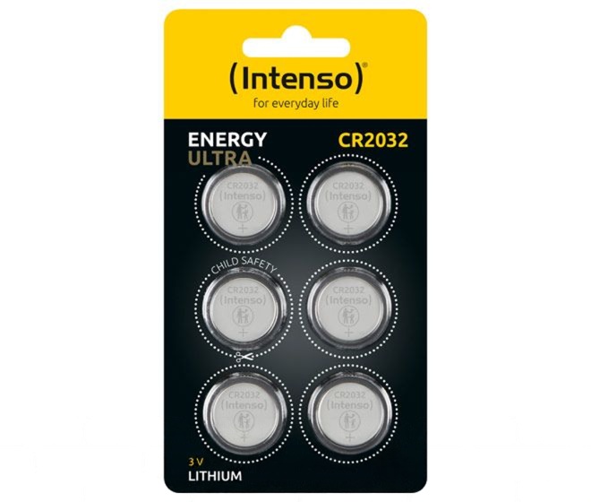 Energy Ultra, 6er Pack, Knopfzelle, CR2032, 3Volt, ideal für den alltäglichen Gebrauch