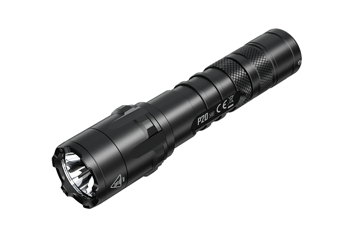 Nitecore P20 V2 LED-Taschenlampe, 1100 Lumen, taktische Taschenlampe, drei Benutzer-Modi, inklusive 2x CR123A Lithium Batterien