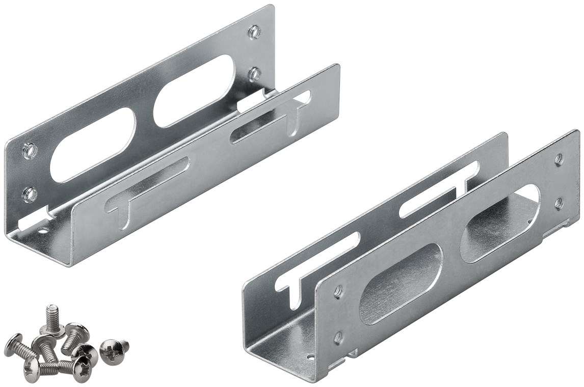 Goobay 3,5 Zoll-Festplatten-Einbaurahmen auf 5,25 Zoll - 1-fach - zum Einbau von einer HDD-/SSD-Festplatte