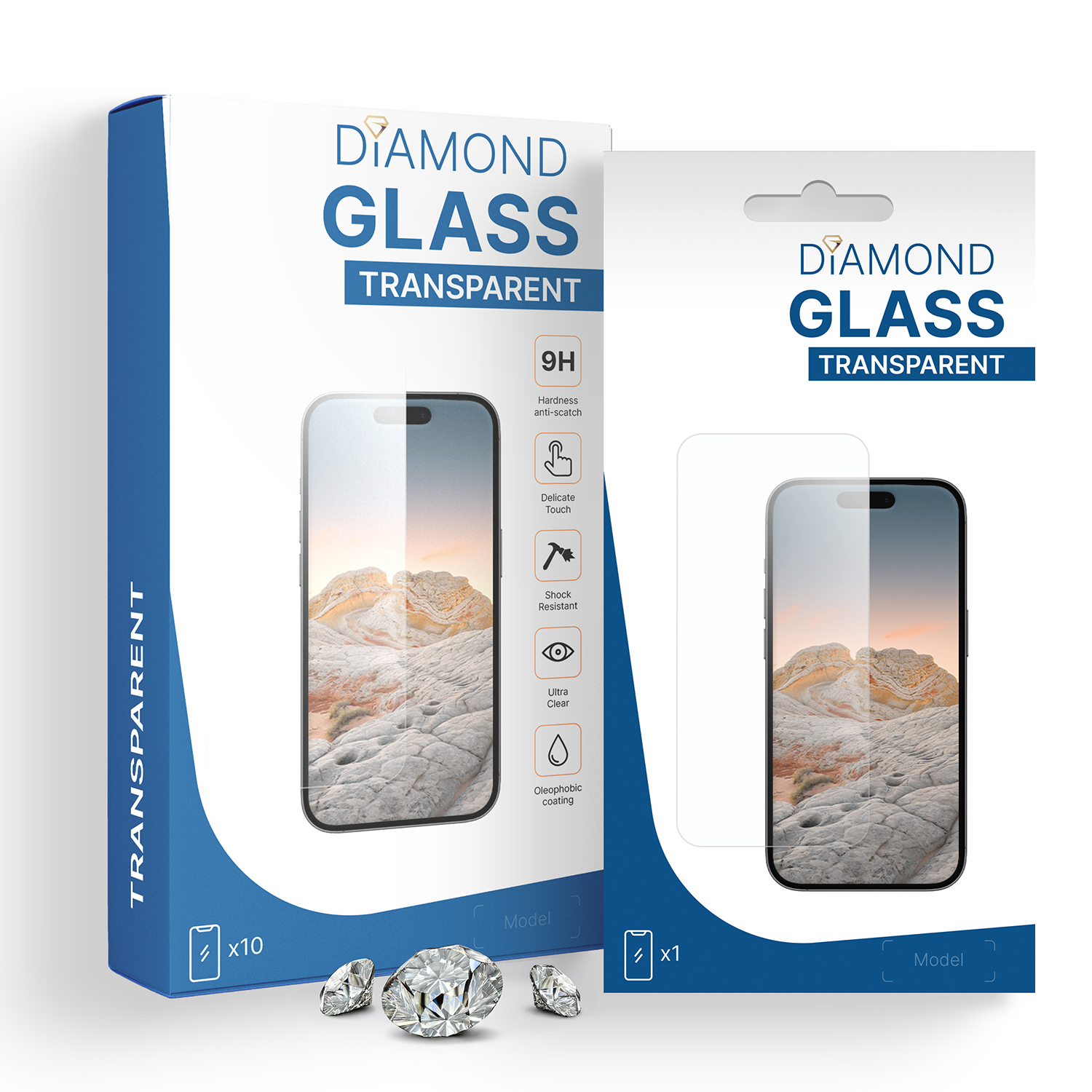 PT line Diamond Glass mit Fingerprint für Samsung Galaxy Z Flip 7 (Transparent)