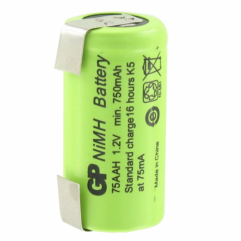 GP Akku GP75AAH 2/3AA NiMH-Akku mit Lötfahne U-Form