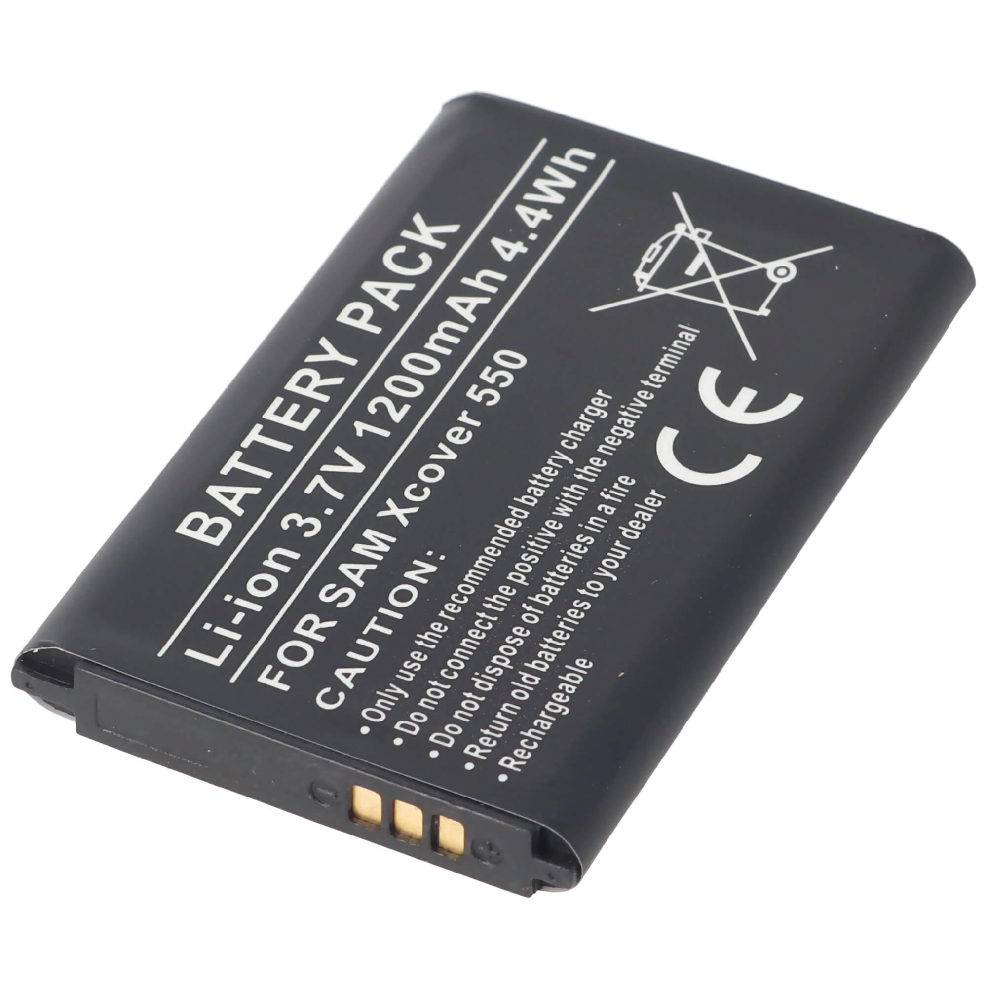 Akku passend für Samsung Xcover 550, Li-Ion, 3,7V, 1200mAh, 4,4Wh