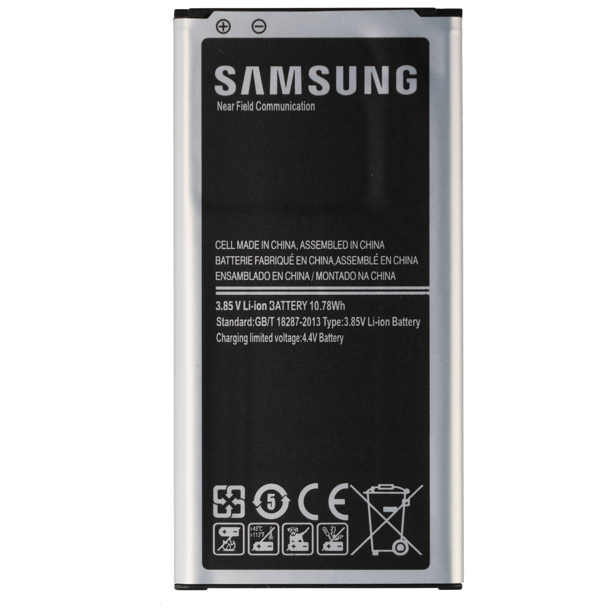 Akku Original Samsung für Galaxy S5 G900, Typ EB-BG900BBE, EB-BG900BBEGWW, 2800 mAh, 3.85V