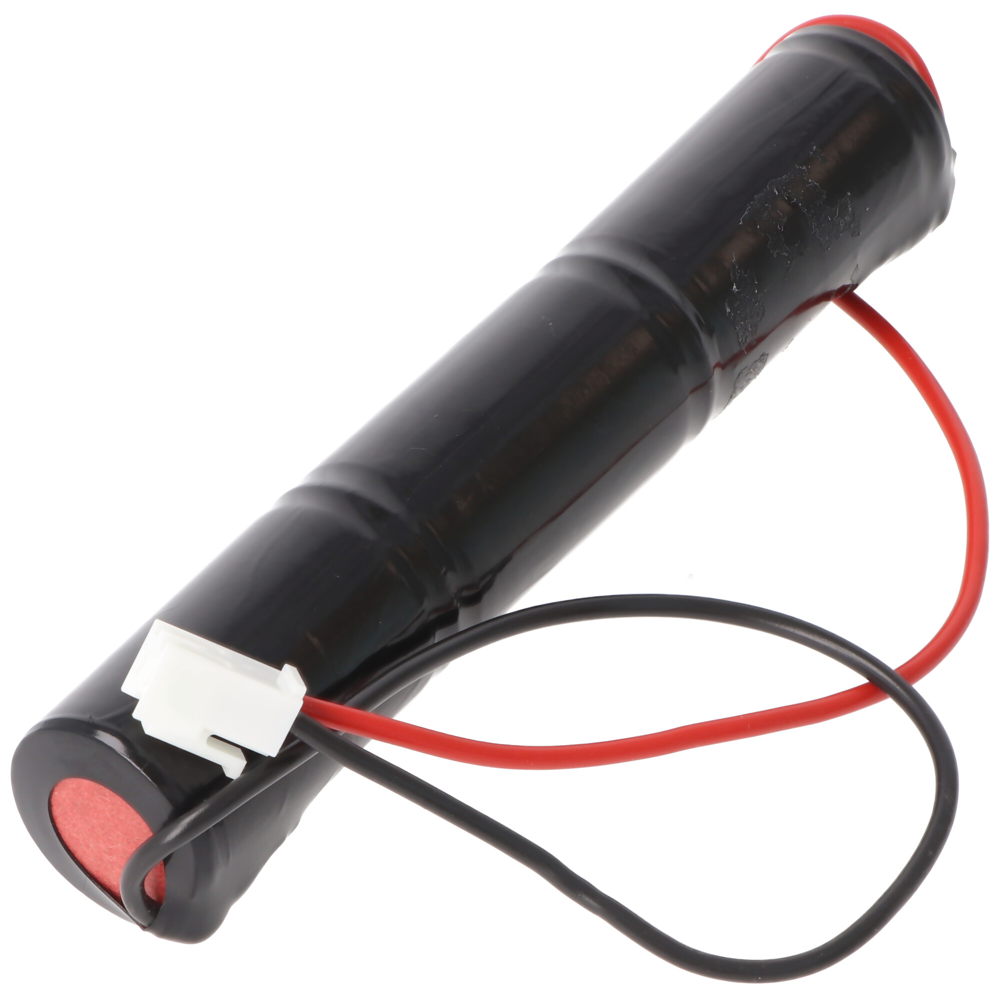 Notleuchtenakku NiCd 3,6V 1800mAh L1x3 Sub-C mit 200mm Kabel und Stecker beidseitig ersetzt Saft 784511, Abmessungen 23 x 138 mm (Ø x H)