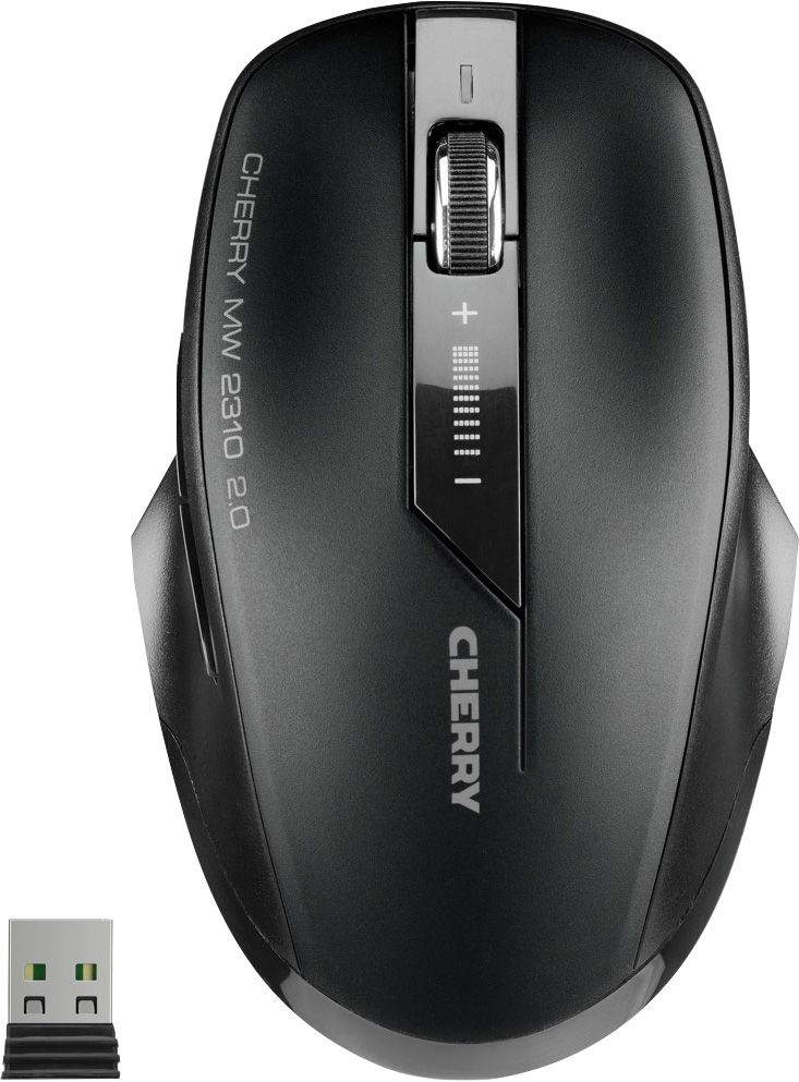 Cherry Maus MW 2310 2.0, Wireless, schwarz Optisch, 2400 dpi, 6 Tasten, Retail