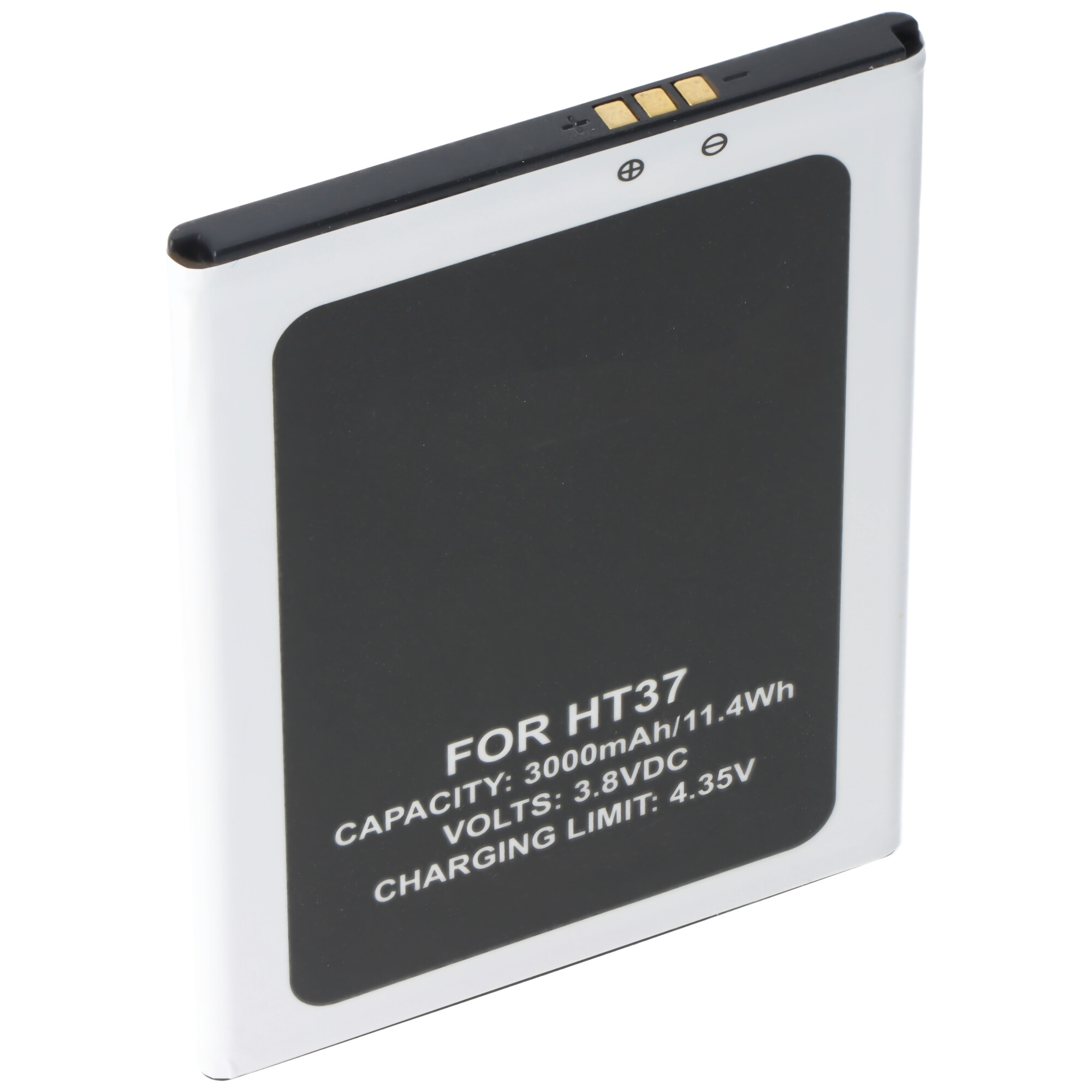 Li-Ion-Akku 3000mAh 3.8V kompatibel für Handy HomTom HT37, 76,9 x 58,3 x 4,2mm