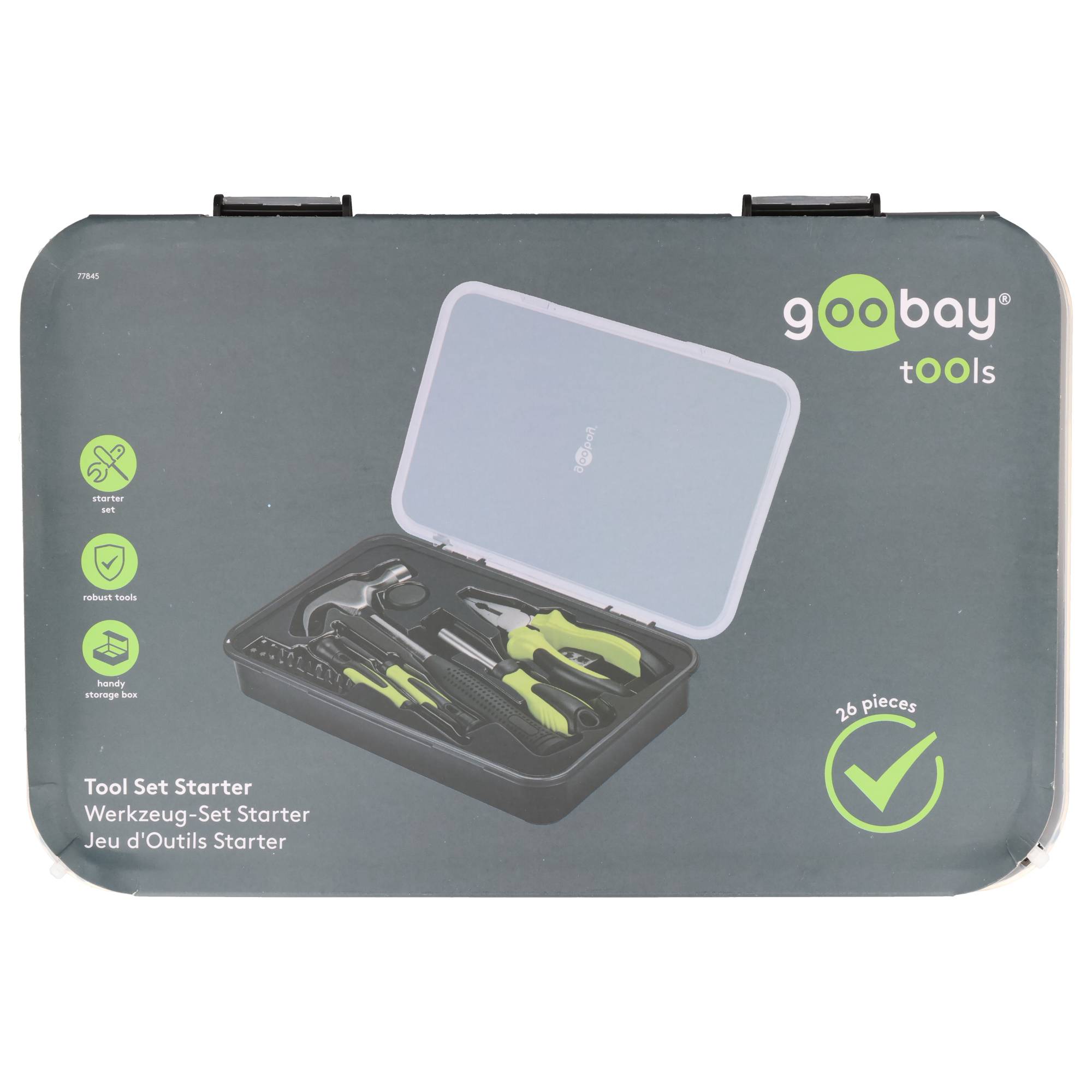 Goobay Werkzeug-Set Starter, 26-tlg.