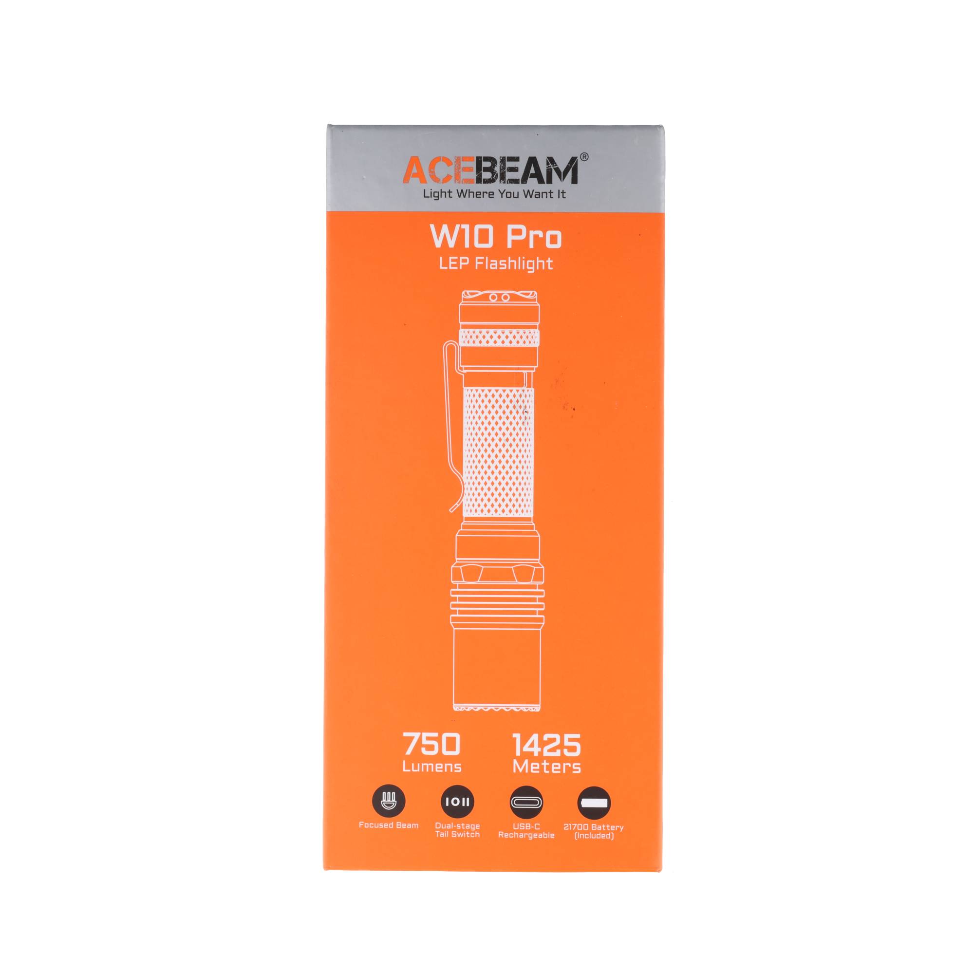 AceBeam W10 Pro LEP Laser Taschenlampe in Desert