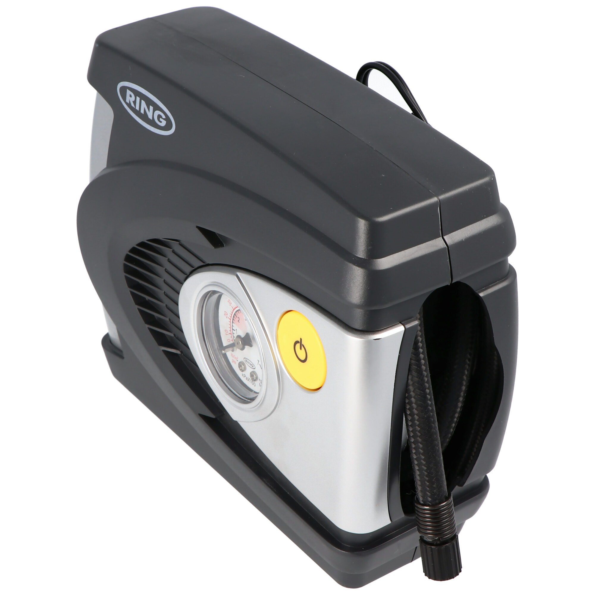 Automotive Reifen-Kompressor für 12 Volt mit analoger Anzeige