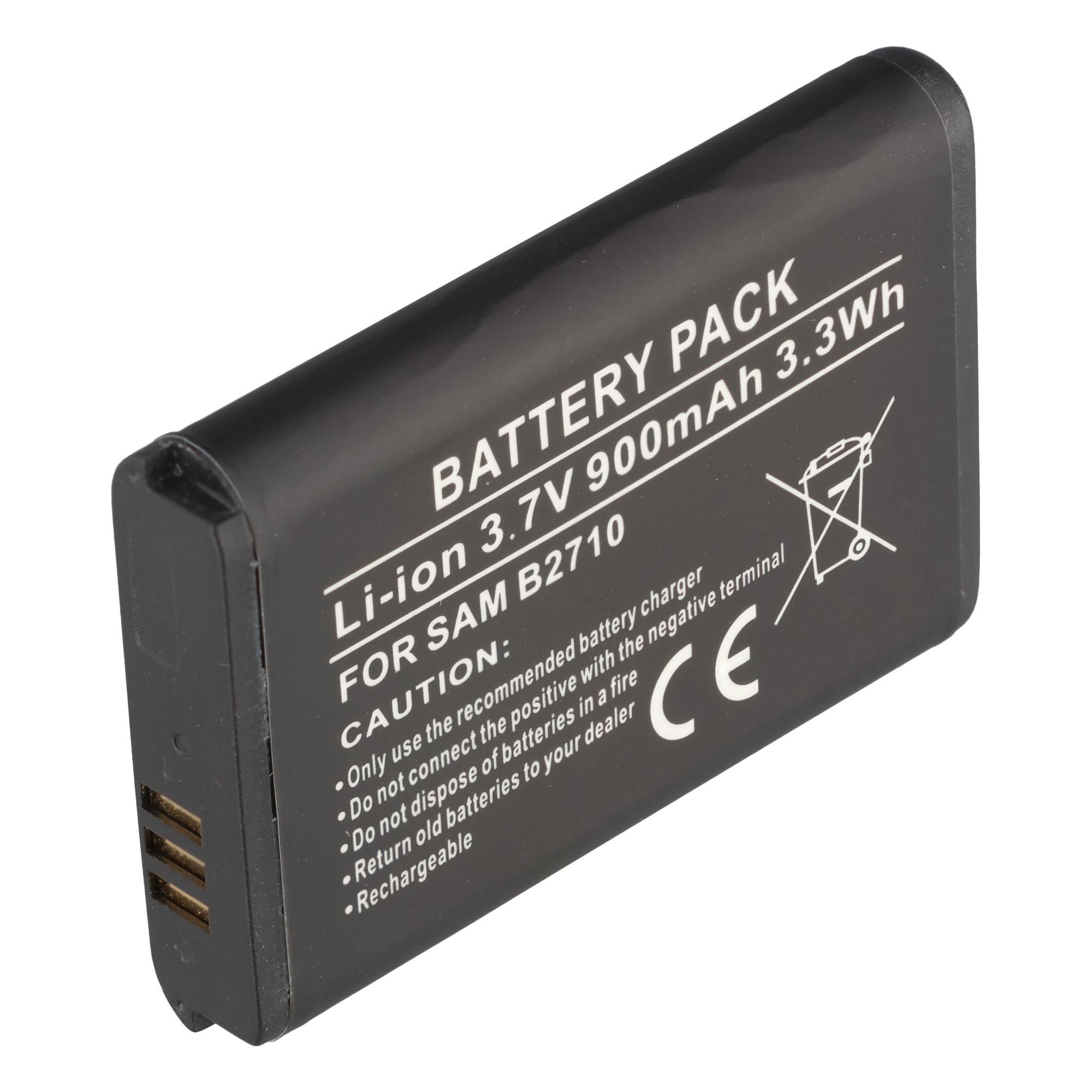 AccuCell Akku nur passend für Samsung GT-B2710, AB803446BU, Maße 49,4 x 34,0 x 5,8mm beachten