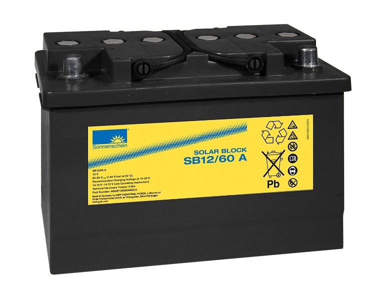 Exide Sonnenschein Solar Block SB12/60 A Blei Akku 12V, 60000mAh