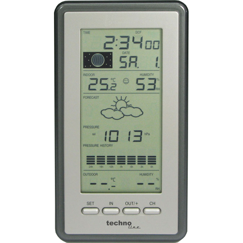 WS 9040 - Klassische Wetterstation mit Mondphasenanzeige