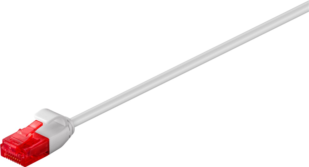 Goobay CAT 6 Slim-Patchkabel, U/UTP, Grau