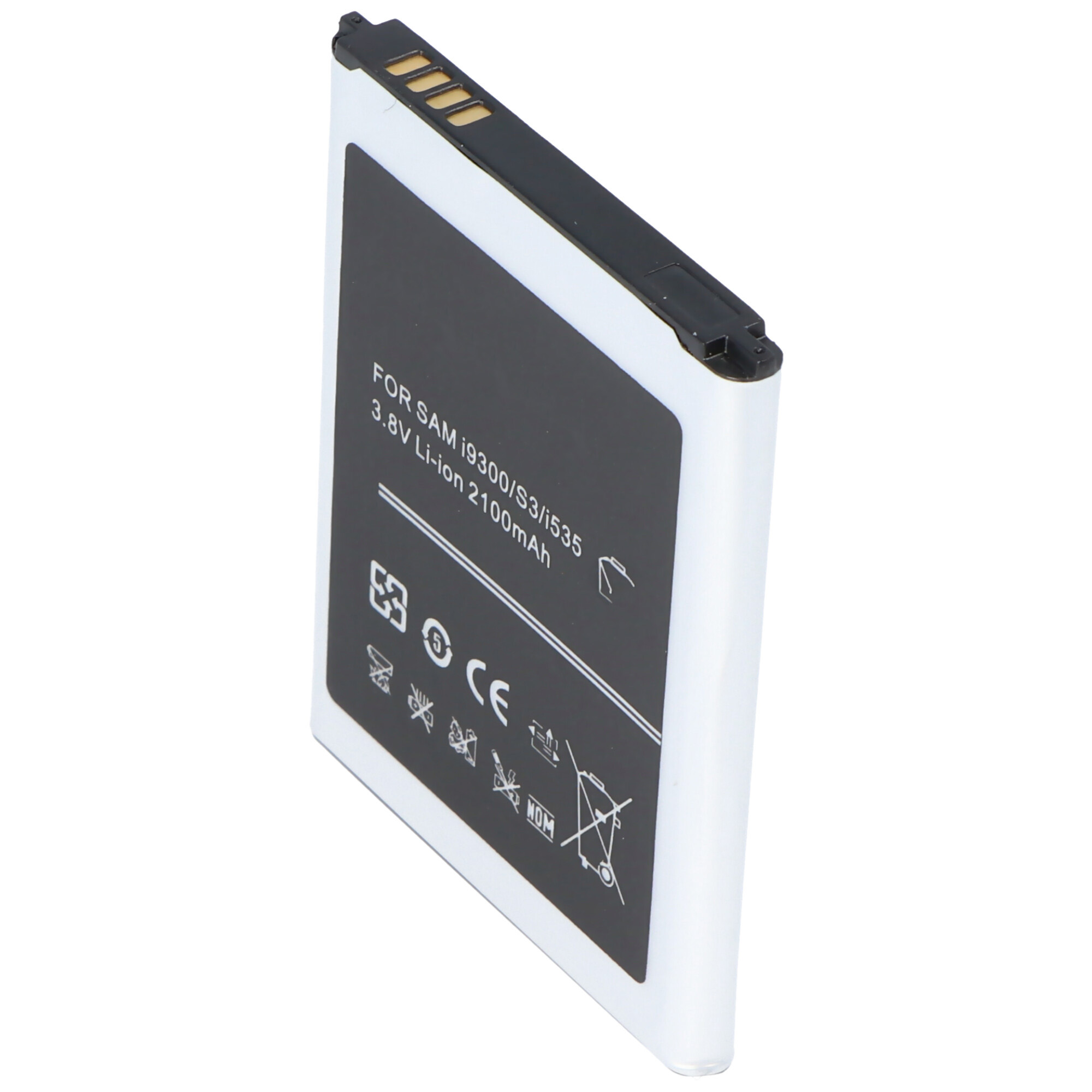 Akku passend für Samsung Galaxy S III, Samsung GT-I9300, EB-L1G6LLUC mit 2100mAh mit NFC