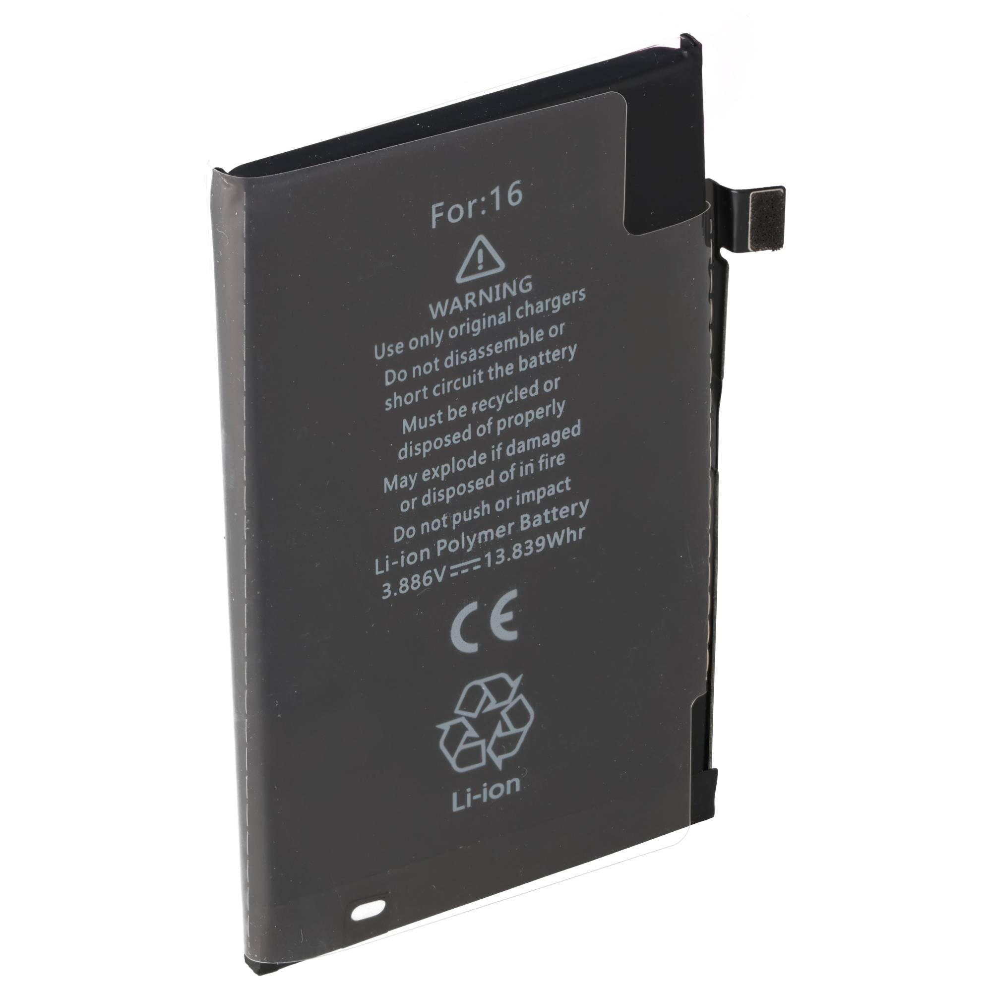 Akku passend für Apple iPhone 16 Li-Polymer 3,88V 3561mAh 13,83Wh