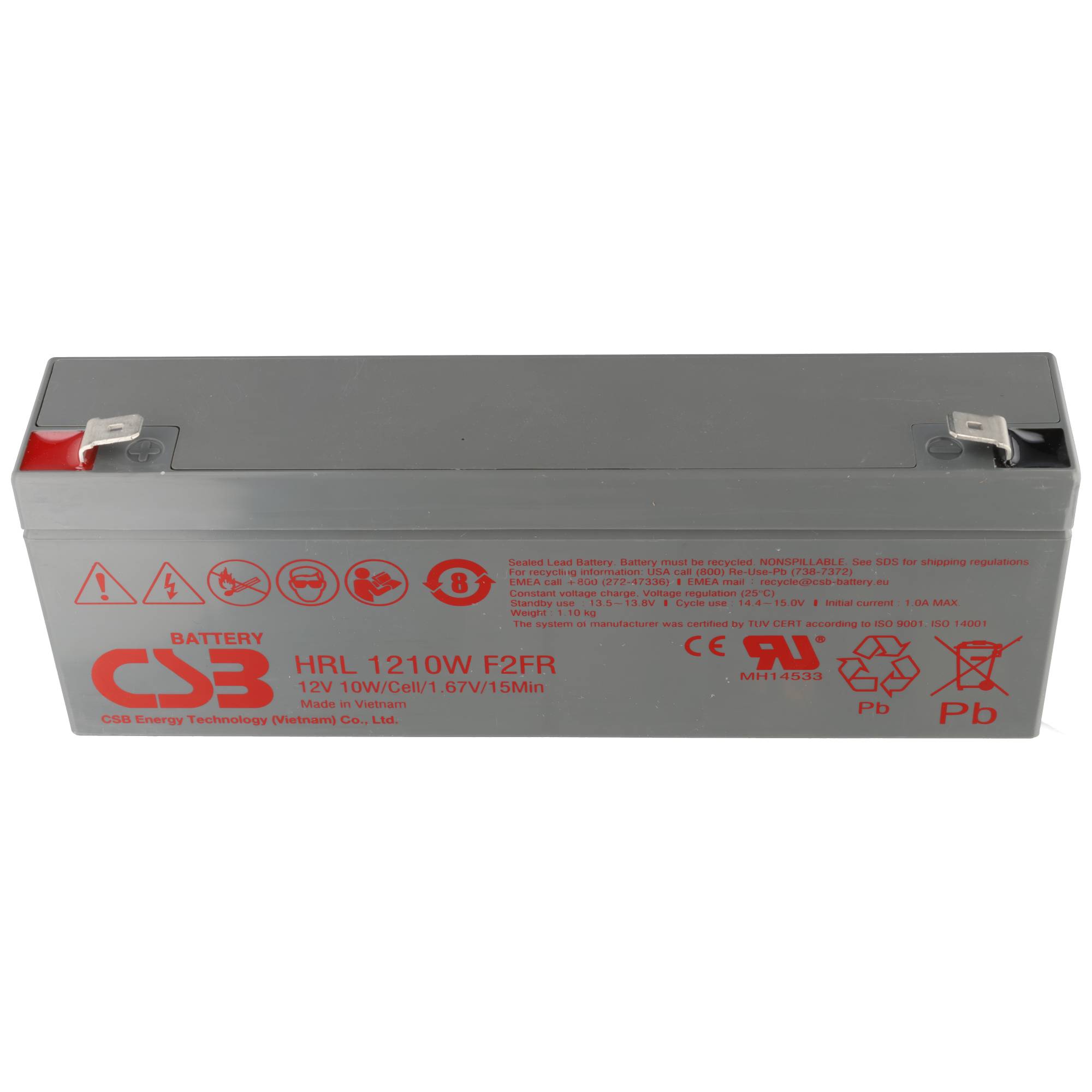 CSB Blei Gel Akku HRL1210WF2FR 12.0V 2.3Ah