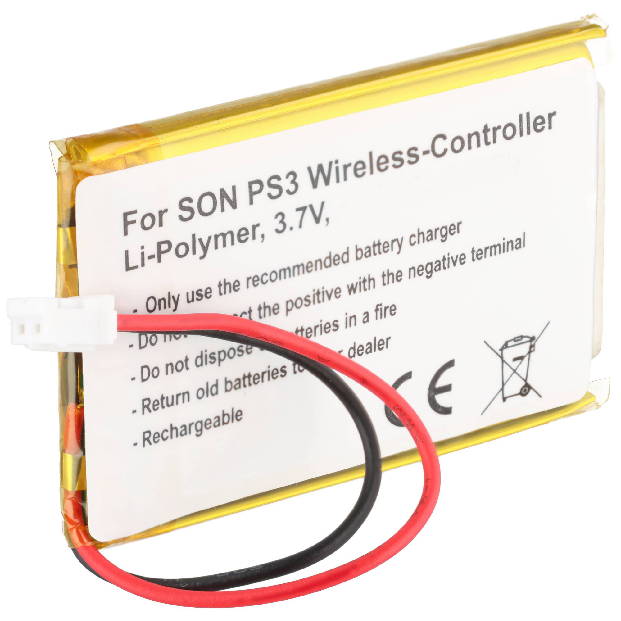 Li-Ion-Akku - 600mAh (3.7V) - für Gamepad Controller wie Sony Lip1359, Lip1472, Lip1859