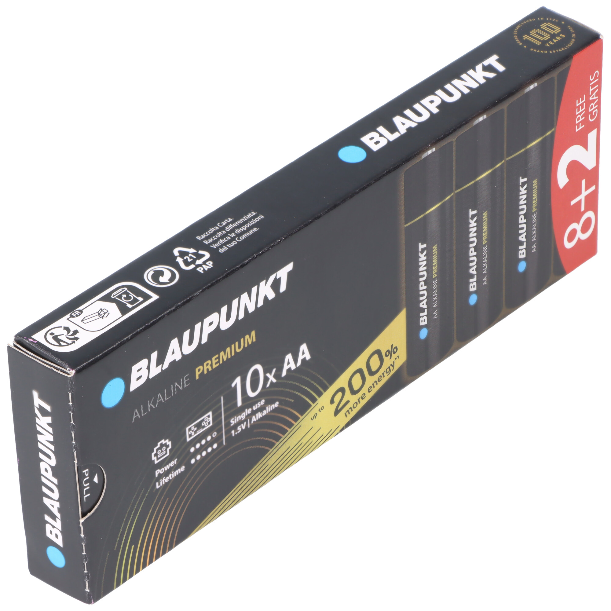 Blaupunkt Alkaline Premium Batterie 1,5V AA LR6 10er-Pack