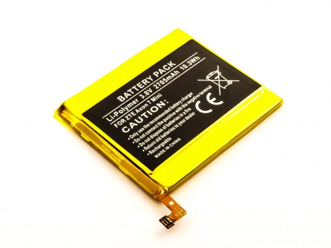 Akku passend für ZTE Axon 7 Mini, Li-Polymer, 3,8V, 2705mAh, 10,3Wh, built-in, ohne Werkzeug