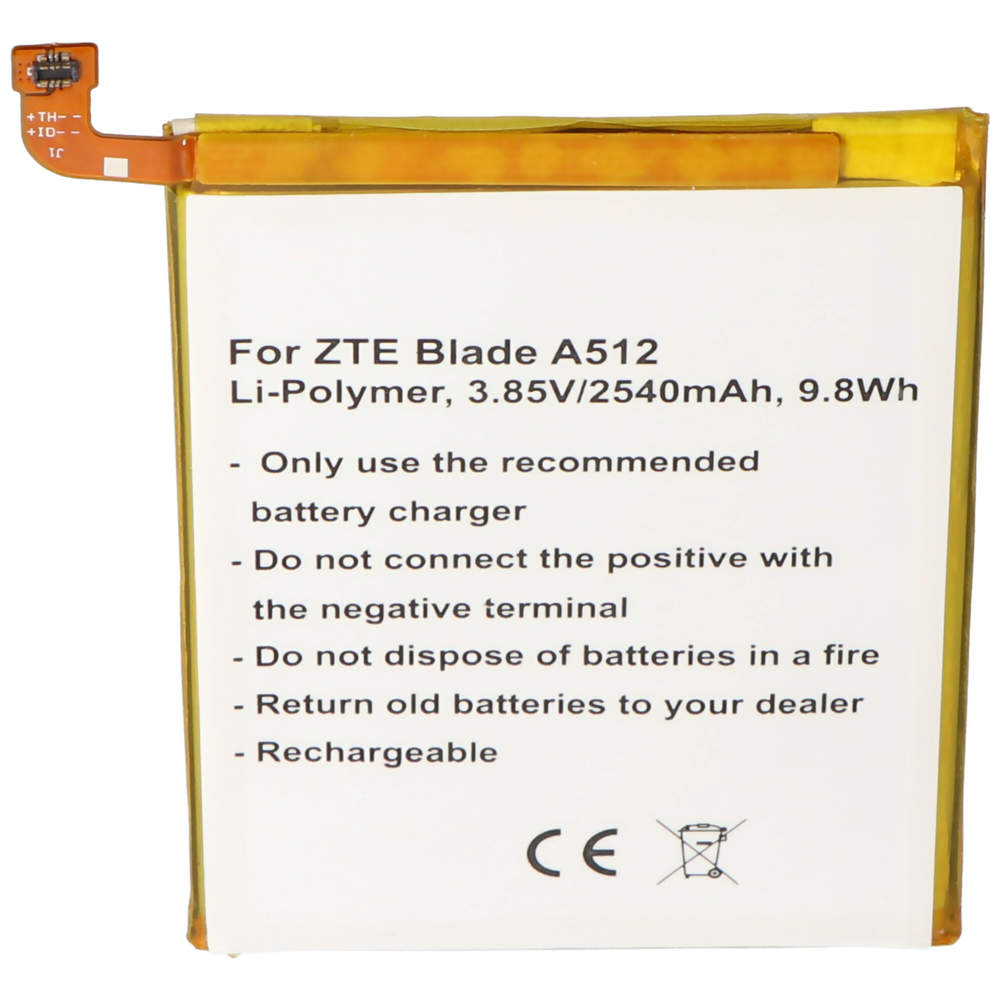 Akku passend für den ZTE BA910 Akku Blade A910, Blade A910 Dual, Blade A910 Dual SIM Akku Li3925T44P8h786035