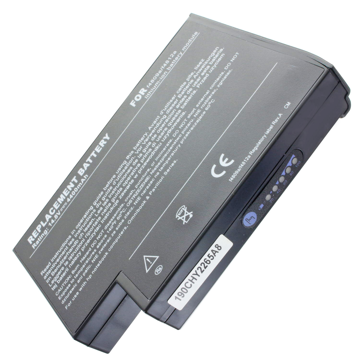 Akku passend für HP OmniBook XE4100 Akku XE4400, XE4500, 361742-001 4400mAh 14,8V