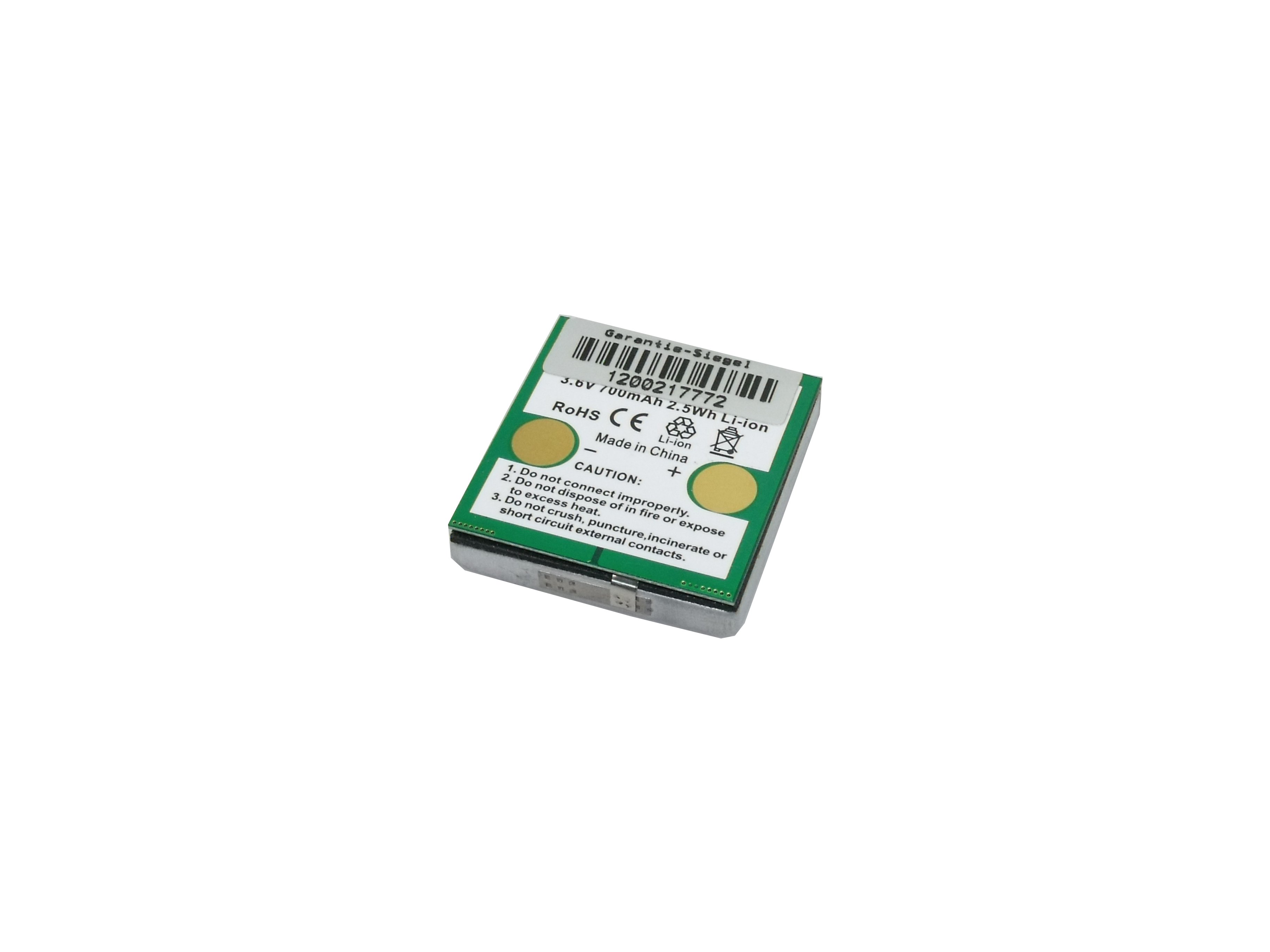 Li-Ion Akkueinsatz passend für Avaya Tenovis DECT IH4 D4 D4 Office FC4 - 3,6 V 700 mAh 36x34x7 mm