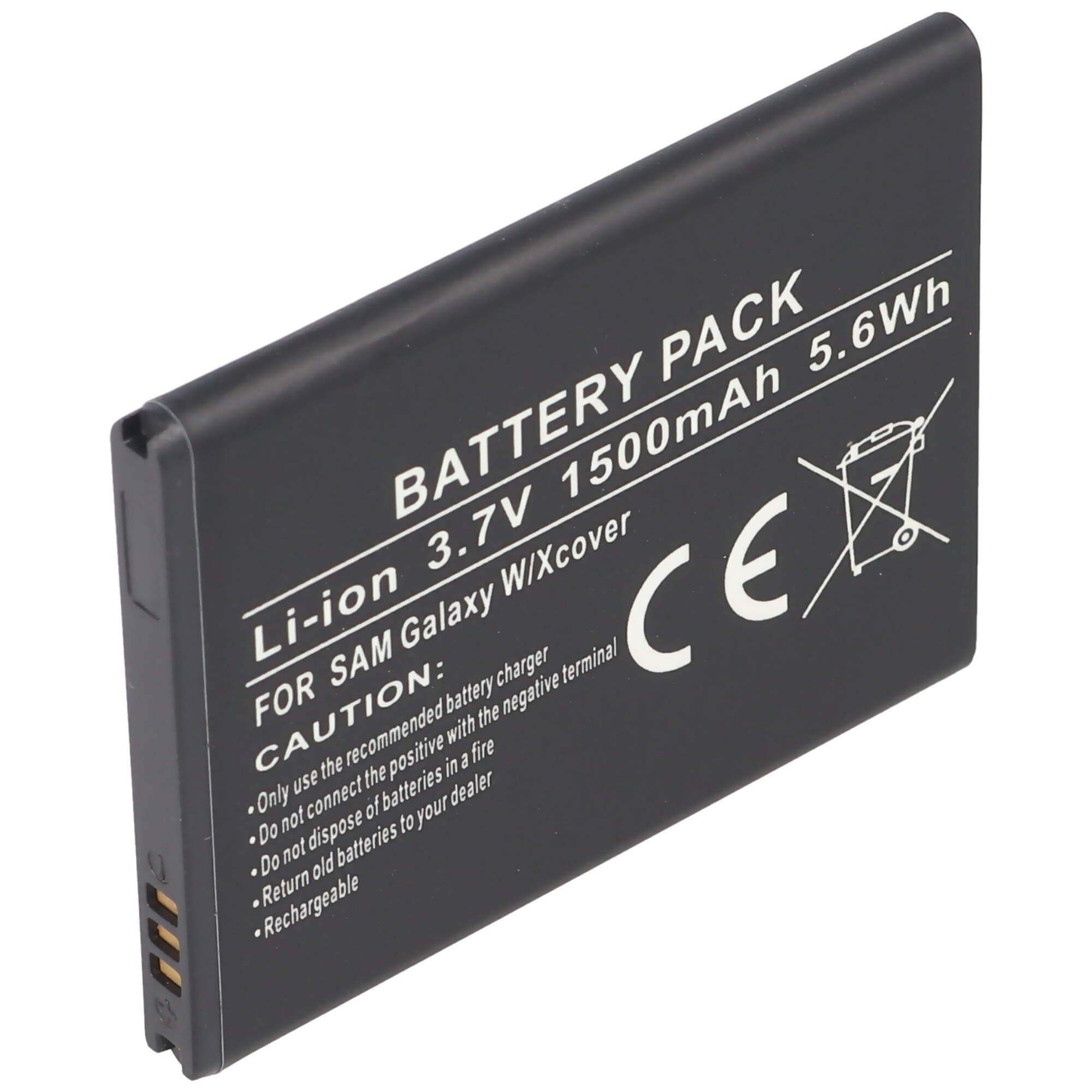 AccuCell Akku passend für Samsung Galaxy W, Samsung Galaxy S WiFi 3.6, Samsung Galaxy Xcover, Omnia W, Wave 3, Samsung GT-i8150