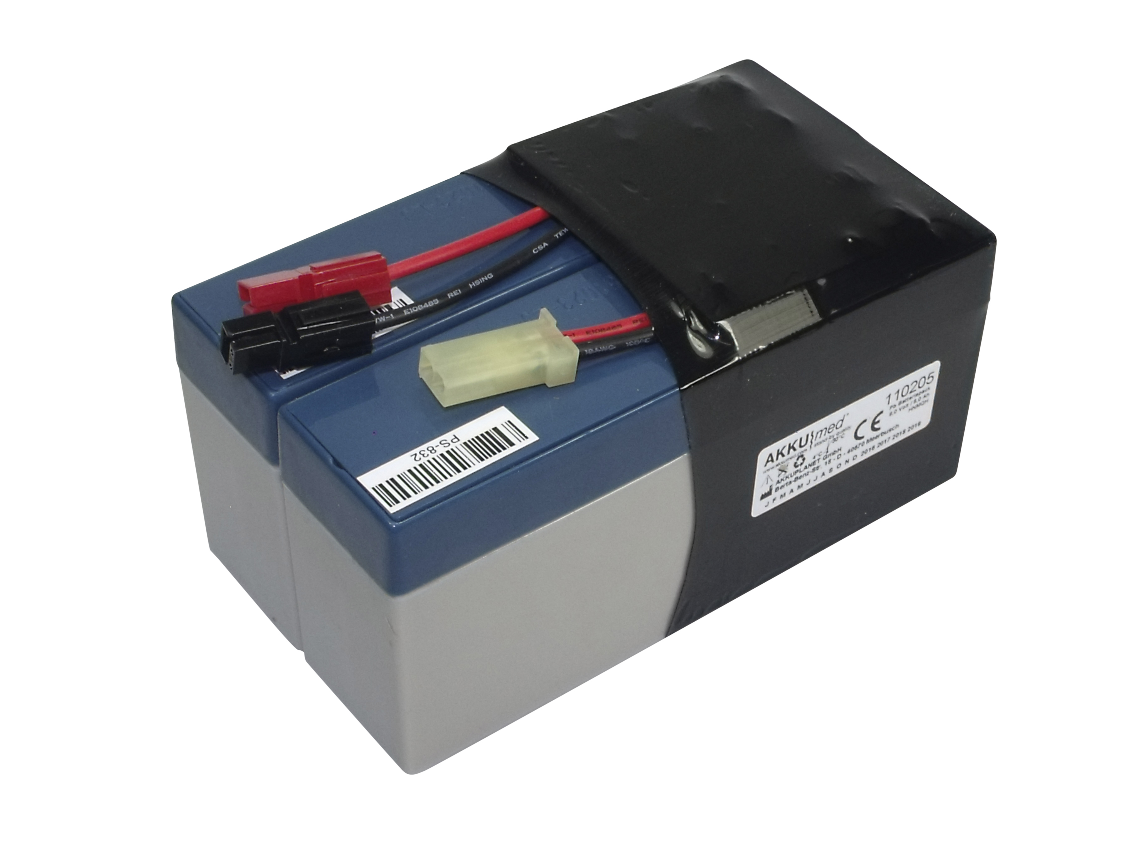Blei Gel Akku passend für Siemens Monitor Sirecust 620, 630 - 2870728 EH51U