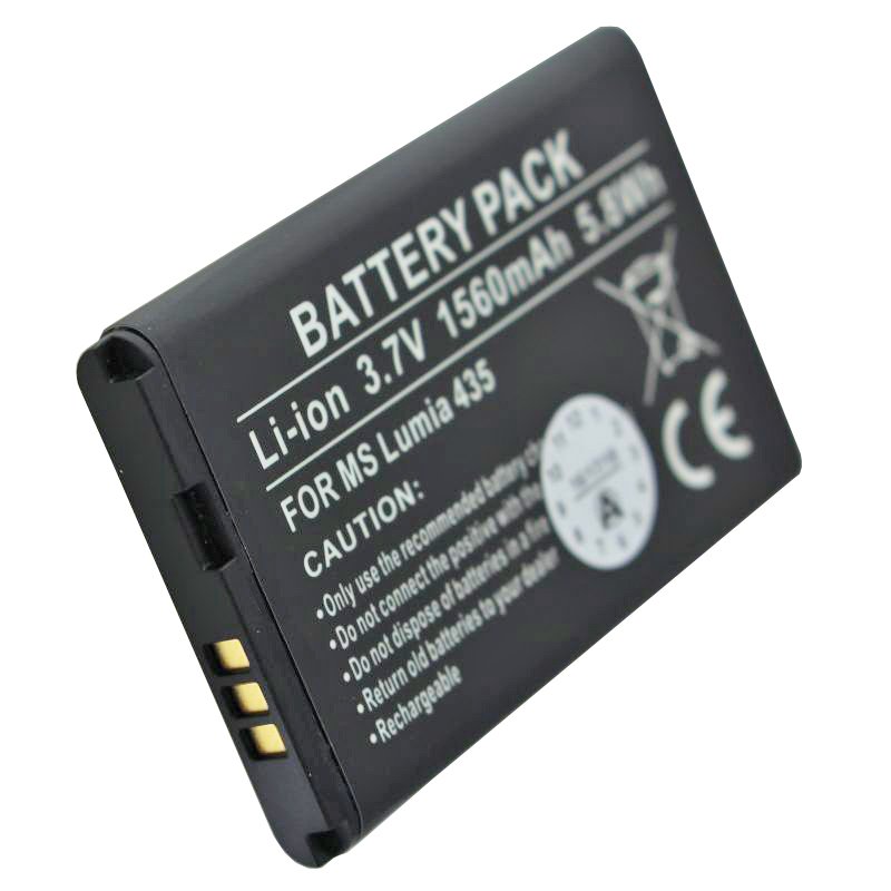 Akku passend für Nokia Lumia 435 Akku, Lumia 532 Akku BV-5J max. 1560mAh