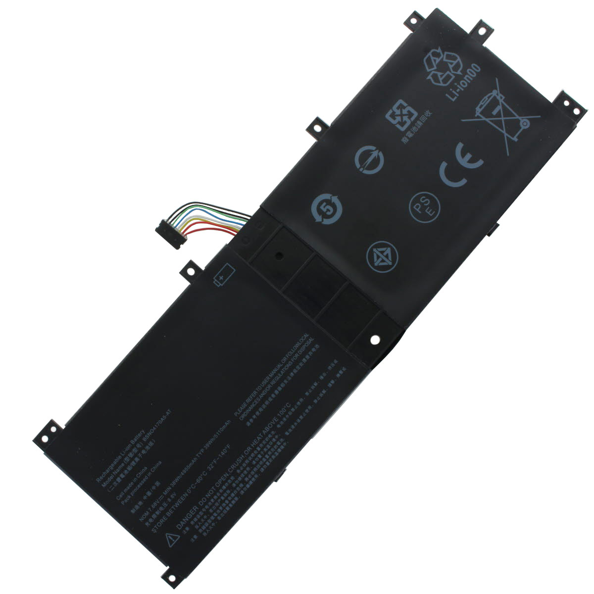Akku passend für Lenovo Miix 510, Miix 520, Miix 5 pro Li-Polymer-Akku 7,68V, 4955mAh, 38Wh