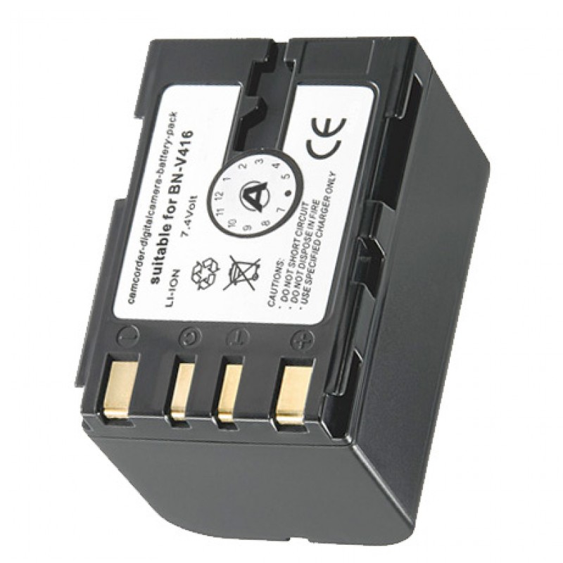 AccuCell Akku passend für JVC BN-V416 Akku schwarz