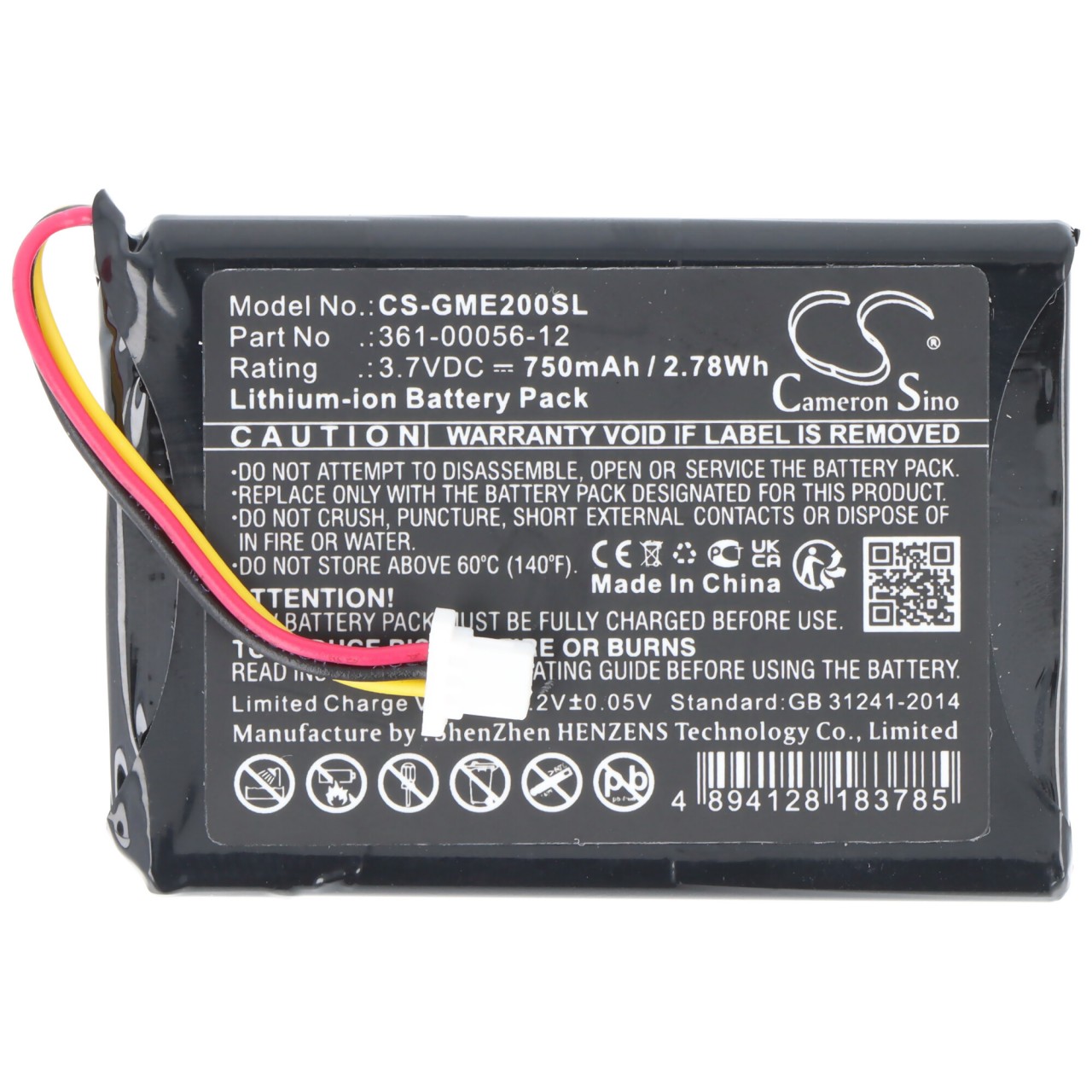 Akku passend für Garmin Edge Explore 2, Garmin 361-00056-12, 3,7V 750mAh