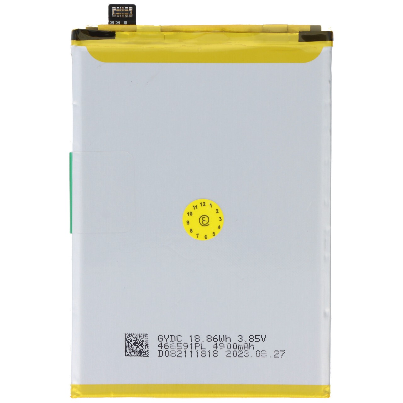 Akku passend für OPPO A18, Li-Polymer, 3,87V, 4890mAh, 18,9Wh, ohne Werkzeug