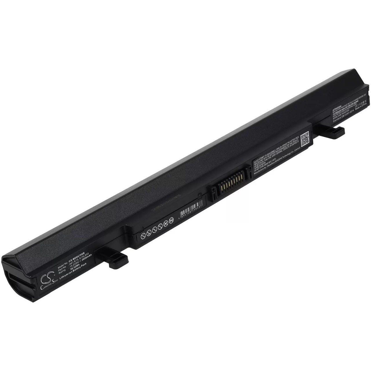 Akku passend für Laptop Medion Akoya E6435 (MD60948), Akoya E6436 (MD61600), Typ A41-E15 - 15,2V - 2600 mAh