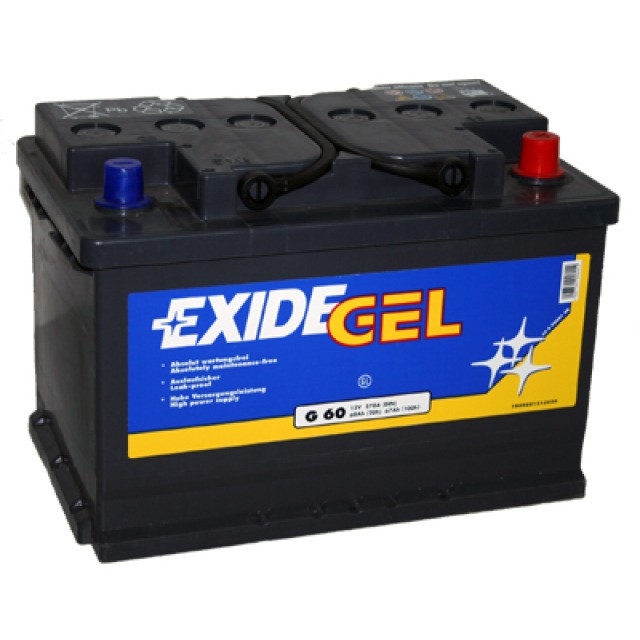 Exide Equipment Gel ES 650 (G60) Blei Akku mit A-Pol 12V, 56000mAh