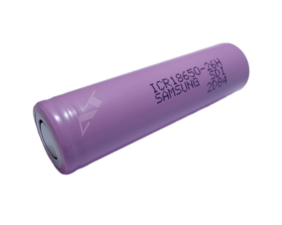 Samsung ICR18650-26H - 2600mAh, 3,6V - 3,7V ungeschützt