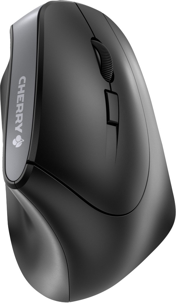 CHERRY Maus MW 4500 Vertical, Wireless, schwarz, optisch, 1200 dpi, 6 Tasten, Retail